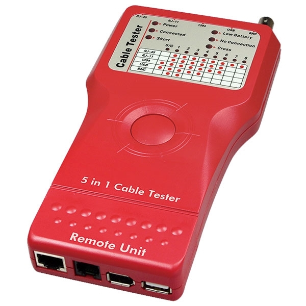 Εικόνα από Tester LAN με τηλεφωνική & BNC & USB FIREWIRE 12-25-058
