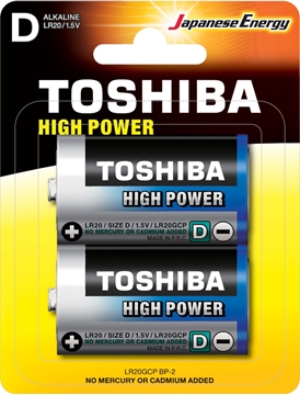 Εικόνα της ΜΠΑΤΑΡΙΑ D HIGH POWER ΧΟΝΔΡΗ LR20GCP BP-2 TOSHIBA