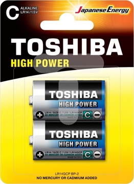 Εικόνα της ΜΠΑΤΑΡΙΑ C HIGH POWER ΜΕΣΑΙΑ LR14GCP BP-2 TOSHIBA