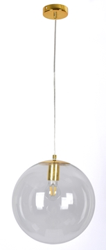 Εικόνα της Φωτιστικό Κρεμαστό SE 3000 1Gold Globe Clear 77-4478 Home Lighting