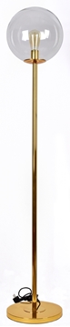 Εικόνα της Φωτιστικό Δαπέδου SE 3000 1 Gold Floor Lamp Globe Clear 77-4480 Home Lighting