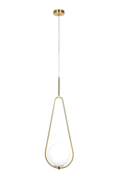 Εικόνα της Φωτιστικό Κρεμαστό SE 110 20 Prato Pendant Brass Gold Φ20 77-4488 Home Lighting