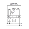 Εικόνα από ΘΕΡΜΟΣΤΑΤΗΣ ΧΩΡΟΥ ORBIS CLIMA MLI διακόπτη ON-OFF