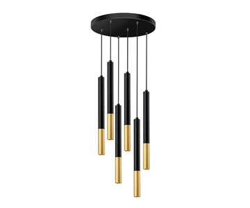 Εικόνα της Εξαφωτο Stick Ροζετα Φ40 9711 Μαύρο Χρυσό Luma