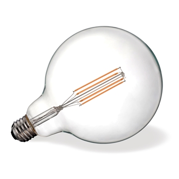 Εικόνα της Λαμπα Led Filament Globo Φ125/Cl E27/6.5W Vk/05108/E/Cl/W VK Led 03045-184664