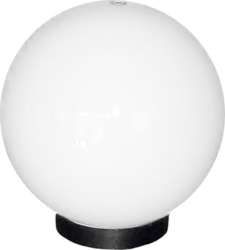Εικόνα της Φωτιστικό Μονόφωτο Κεφαλή Κολώνας Μπάλα Πλαστική Λευκή Εξωτερικού Χώρου ΙP23 Ε27 Φ-30 10-0020 Heronia