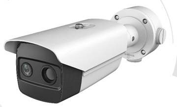 Εικόνα της Hikvision Θερμογραφική κάμερα ανίχνευσης θερμοκρασίας σώματος με απόκλιση ± 0,5 βαθμών κελσίου IP Bullet 15mm DS-2TD2636B-15/P