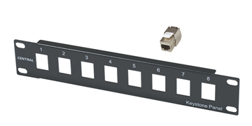 Εικόνα της ΠΡΟΣΟΨΗ (MODULAR) PATCH PANEL 10" ΓΙΑ JACKS ΕΩΣ 8 ΘΥΡΩΝ 1U Central Soho