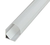 Εικόνα από Καπάκι γαλακτερό Λευκο Ματ για προφίλ αλουμινίου γωνιακό 90 μοιρών 15.8mm x 15.8mm Fosme