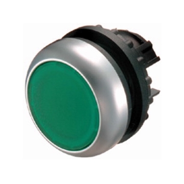 Εικόνα της Φωτεινή κεφαλή μπουτόν επίπεδη Illum. push-button flush Πράσινο M22-DL-G Moeller