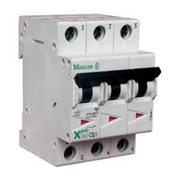Εικόνα της FAZ-3-C10 Ασφάλεια (MCB) 10A 3Φ Καμπύλης C 15kA Moeller
