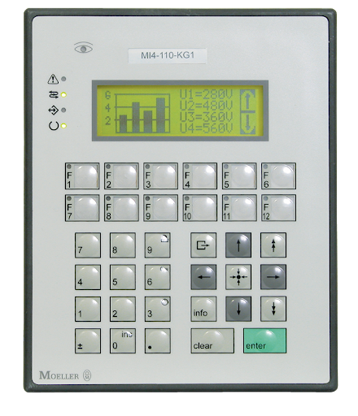 Εικόνα από M14-110-KG2 Moνόχρωμη LCD οθόνη 4Χ20 χαρακτήρων 120Χ32 pixels.12 fuction key Moeller