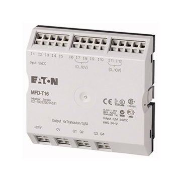 Εικόνα της MFD-T16 I/O module, 24 V DC, for MFD-CP8/CP10, 12DI(4AI) 4DO-Trans Moeller