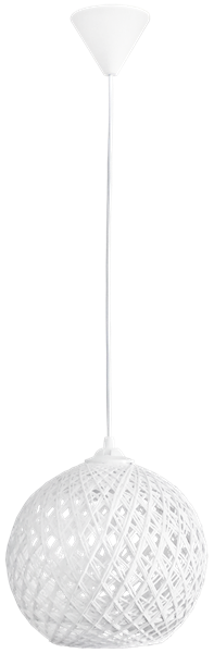 Εικόνα από Φωτιστικό Κρεμαστό SILK-01 Φ20 WHITE 1Φ PENDEL E27 Heronia 31-1139