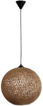 Εικόνα της Φωτιστικό Κρεμαστό SILK-02 Φ35 NATURAL 1Φ PENDEL E27 Heronia 31-1140