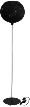 Εικόνα της Φωτιστικό Δαπέδου SILK-02  BLACK Φ35 Heronia 31-1163