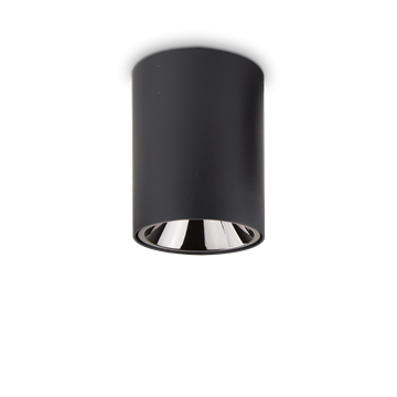 Εικόνα της Φωτιστικό Οροφής NITRO 15W ROUND NERO 205984 Ideal Lux