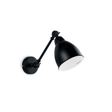 Εικόνα της Φωτιστικό Απλίκα NEWTON AP1 NERO 027852 Ideal Lux