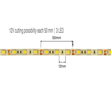 Εικόνα της Ταινια Εξωτ Ip55 12V 14,4W/M Red Vk/12/5050J/R/60 VK Lighting 78001-122719 (5m)