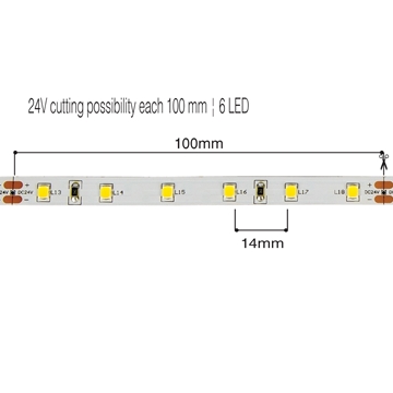 Εικόνα της Ταινια Ip20 Smd3528 24V 4,8W 4000K Vk/24/3528/C/60 VK Lighting 78001-238123 (5m)