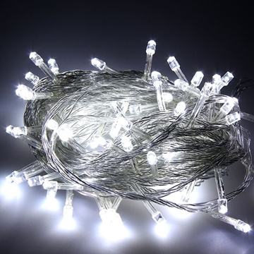 Εικόνα της Χριστουγεννιάτικα Λαμπάκια 100L με Προγραμματισμό & Επέκταση με Διαφανές Καλώδιο Λευκό Led 6.5m LED100W-CC Epam