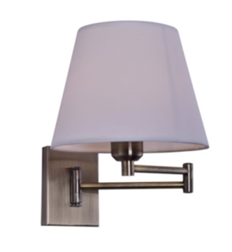 Εικόνα της Απλίκα Τοίχου SE 121-1AB DENNIS WALL LAMP BRONZE 77-3561 homelighting