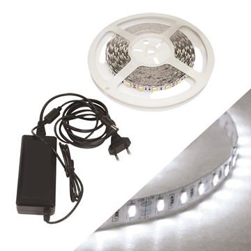 Εικόνα της Ταινία LED 9.6W 60LED/m 960Lm 6500K IP20 (2M) Με Τροφοδοτικό 24-00501 Fosme