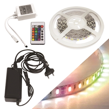 Εικόνα της Ταινία LED 72W 60LED/m RGB IP65 Με Τροφοδοτικό (5m)