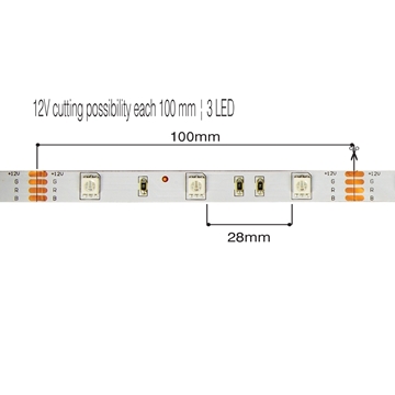 Εικόνα της Ταινια Εσωτ (5M) Ip20 12V 7,2W/M Rgb Vk/12/5050/Rgb/30 VK Lighting 78001-048719