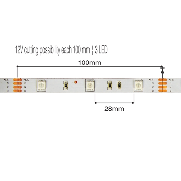 Εικόνα από Ταινια Εσωτ (5M) Ip20 12V 7,2W/M Rgb Vk/12/5050/Rgb/30 VK Lighting 78001-048719