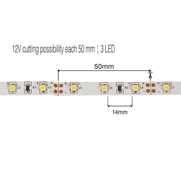 Εικόνα της Ταινια Ip20 (5M) Smd3528 12V 4,8W 4000K Vk/12/3528/C/60 VK Lighting 78001-244123