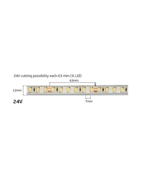 Εικόνα της Ταινία LED IP68 Smd3528 24V 7,68W 2700K Vk/24/3528W/Ww/96 78001-284123 VK (5m)