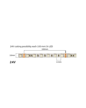 Εικόνα της Ταινια Ip20 Smd5050 24V 14,4W Rgb+3000K Vk/24/5050/Rgbw/60 78001-269123 VK (5m)