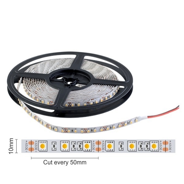 Εικόνα από Ταινία LED 14,4W/m Σε Θερμό Φως (3000Κ) 12V IP65 5m Spotlight (5m)