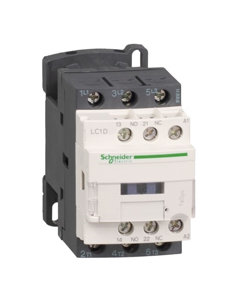 Εικόνα από TeSys D Ρελέ Ισχύος - 3P 12A  5,5kW Πηνίο 230V 1NO+1NC AC-3 Schneider Electric