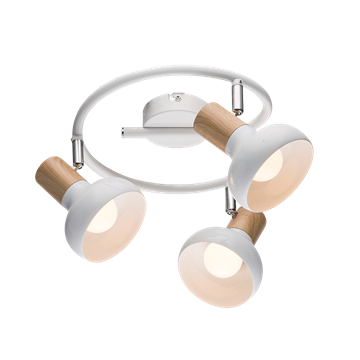 Εικόνα της Φωτιστικό Οροφής Addy Spot 3xE14 Λευκό Elmark 955ADDY3/WH