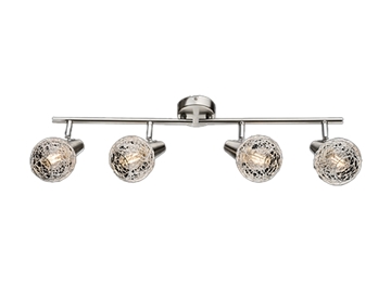 Εικόνα της Φωτιστικό Οροφής Σπότ Julie 4xE14 Satin Nickel/Αλουμινιο 955JULIE4 Elmark