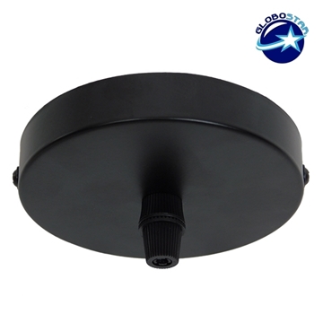 Εικόνα της DIY Ροζέτα Φωτιστικού Μαύρη Φ100 GloboStar 90801