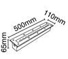 Εικόνα από Φωτ.Wall Washer Led Χωνευτο 12W/C Ip67 50Cm Vk/02015R/C/50 VK Lighting 63158-167736