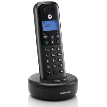 Εικόνα της Motorola T511+ Black (Ελληνικό Μενού) Ασύρματο τηλέφωνο με τηλεφωνητή, φραγή αριθμών, ανοιχτή ακρόαση και Do Not Disturb