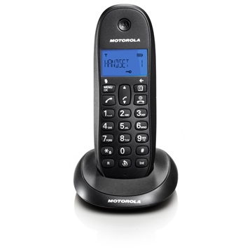 Εικόνα της Motorola C1001LB Μαύρο (Ελληνικό Μενού) Ασύρματο τηλέφωνο