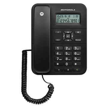 Εικόνα της Motorola CT202 Μαύρο Ενσύρματο τηλέφωνο με οθόνη