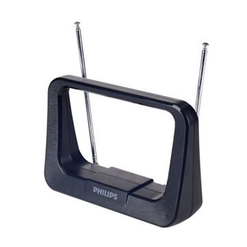 Εικόνα της Philips SDV1226/GRS Κεραία τηλεόρασης HDTV/4K/UHF/VHF/FM εσωτερικού χώρου με ενισχυτή 28 dB και φίλτρο GSM - 17 x 12 cm