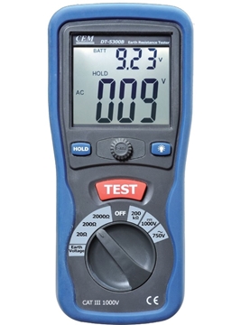 Εικόνα της DT-5300B Γειοσώμετρο 1Ω-200kΩ συνέχεια 200mA, CAT III 1000V CEM