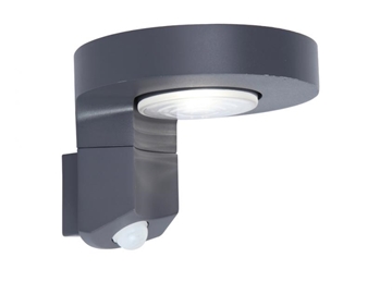 Εικόνα της Φωτιστικο Diso Απλικα Φ17cm Ηλιακo & Sensor Led 2W Ανθρακι LUTEC 6906702335