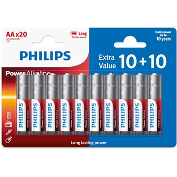 Εικόνα της Philips LR6P20BP/GRS Power Alkaline Αλκαλικές Μπαταρίες Υψηλής Απόδοσης AA (20 τμχ)