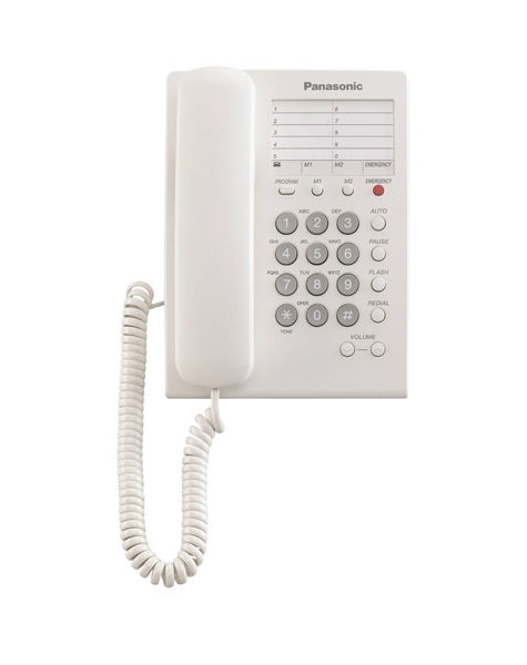 Εικόνα από Τηλεφωνική Συσκευή Ξενοδοχιακού Τύπου Με Emergency Button Panasonic KX-TS550GRW
