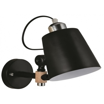 Εικόνα της Φωτιστικό YQ-4003 SAM WHITE METAL-WOOD WALL LAMP Homelighting 77-4498
