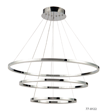 Εικόνα της Φωτιστικό Κρεμαστό Se Led 80-60-40 Olympic Pendant Chrome Home Lighting 77-8122