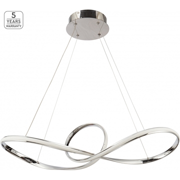 Εικόνα της Φωτιστικό Κρεμαστό Se Led 81 Malbera Pendant Chrome Home Lighting 77-8126